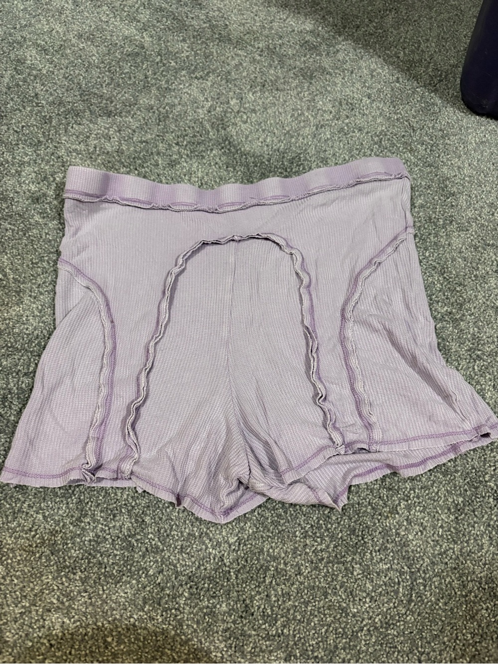 Out from Under Women’s Lavender Seam Detail Lounge Shorts- L